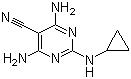 CAS 登錄號(hào)：112636-83-6, 地昔尼爾, 4,6-二氨基-2-環(huán)丙基氨基嘧啶-5-腈