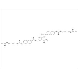 6-[[[4-[(1-氧代-2-丙烯-1-基)氧基]丁氧基]羰基]氧基]-2-萘甲酸 2,2'-[2-(甲氧羰基)-1,4-亞苯基]酯