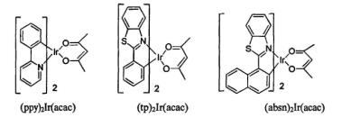 金屬銥配合物|Ir(btp)2(acac)，Ir(DBQ)2(acac)，(ppy)2Ir(acac) ，(tp)2Ir(acac)，(absn)2Ir(acac)發(fā)光材料