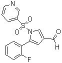 CAS 登錄號：881677-11-8, 5-(2-氟苯基)-1-[(吡啶-3-基)磺?；鵠-1H-吡咯-3-甲醛