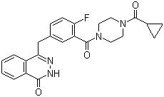 CAS 登錄號(hào)：763113-22-0 (937799-91-2), 奧拉帕尼, 1-(環(huán)丙甲?；?-4-[5-[(3,4-二氫-4-氧代-1-酞嗪基)甲基]-2-氟苯甲酰]哌嗪