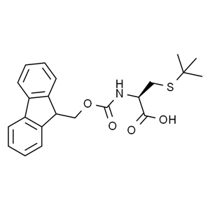  Fmoc-Cys(tBu)-OH，N-Fmoc-S-叔-丁基-L-半胱氨酸