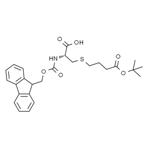 Fmoc-L-Cys(PrCo-OtBu)-OH，(R)-FMOC-2-氨基-3-(3-叔丁氧基羰基丙基)丙酸