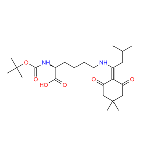 Boc-Lys(ivDde)-OH，叔丁氧羰基-N'-甲基三苯甲基-L-賴氨酸·二環(huán)己基銨鹽