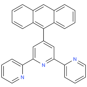 4-(9-蒽基)-2,2':6',2''-三聯(lián)吡啶  4'-anthracen-9-yl-2,2':6',2''-terpyridine 163087-28-3 公斤級(jí)供貨，可按需分裝 