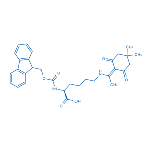 Fmoc-Lys(Dde)-OH，N-Fmoc-N'-[1-(4,4-二甲基-2,6-二氧代環(huán)己亞基)乙基]-D-賴氨酸