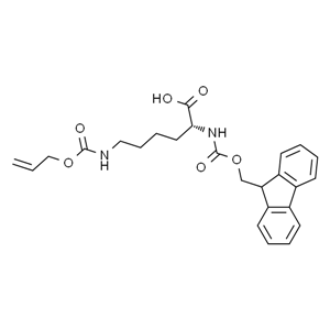 Fmoc-D-Lys(Alloc)-OH，N-芴甲氧羰基-N'-烯丙氧基羰基-D-賴氨酸