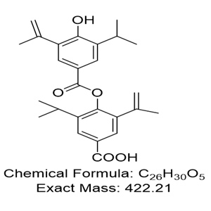 4-（（4-羥基-3-異丙基-5-（丙-1-烯-2-基）苯甲?；┭趸?3-異丙基-3-（丙-1-炔-2-基）苯甲酸