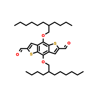 2085753-68-8；2,6-二醛基-4,8-雙[(2-丁基辛基)氧基]-苯并[1,2-B:4,5-B']二噻吩