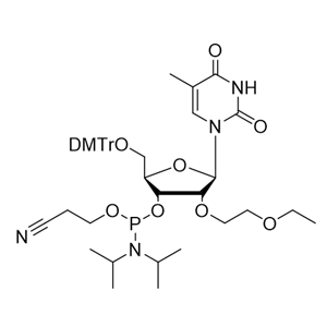 2'-O-EOE-5-Me-rU 亞磷酰胺單體