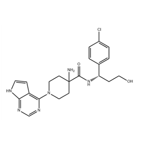 4-氨基-N-[(1S)-1-(4-氯苯基)-3-羥基丙基]-1-(7H-吡咯并[2,3-D]嘧啶-4-基)-4-哌啶甲酰胺