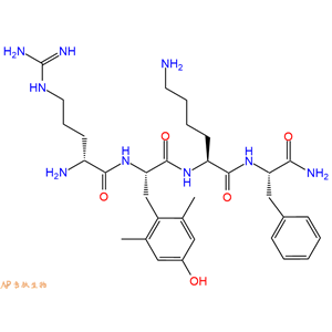 線粒體靶向抗氧化劑SS-31、Elamipretide、依拉瑞肽、MTP-131、H2N-D-Arg-Dmt-Lys-Phe-NH2