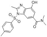 CAS 登錄號：942195-86-0, 4-羥基-N,N,2-三甲基-1-[(4-甲基苯基)磺?；鵠-1H-苯并咪唑-6-甲酰胺