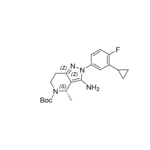 （S）-3-氨基-2-（3-環(huán)丙基-4-氟苯基）-4-甲基-2,4,6,7-四氫-5H-吡唑并[4,3-c]吡啶-5-羧酸叔丁酯