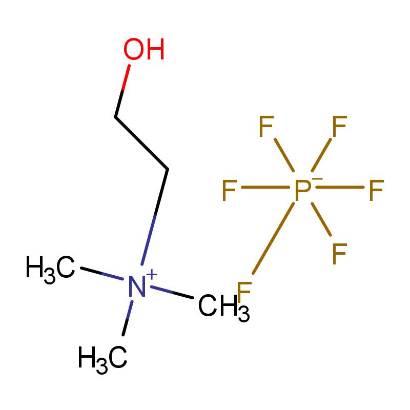 1040887-91-9 2-羥基-N,N,N-三甲基乙銨六氟磷酸鹽 結構式圖片