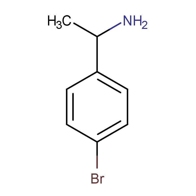 45791-36-4 (R)-(+)-1-(4-溴苯基)乙胺 結(jié)構(gòu)式圖片