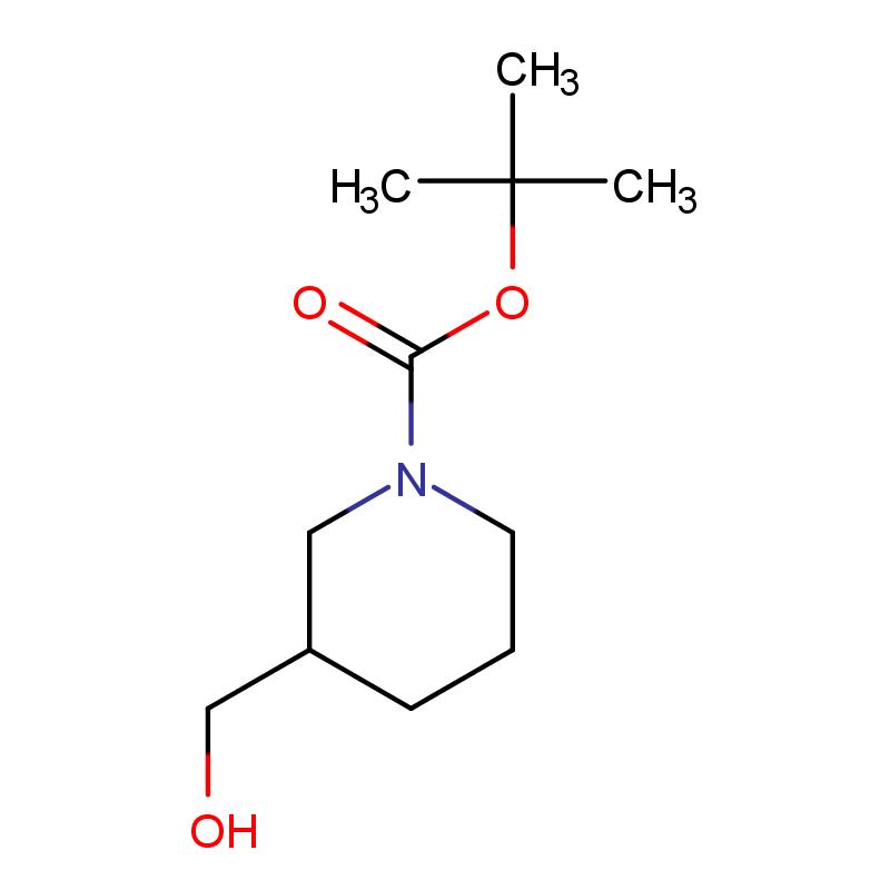 140695-85-8 (R)-(-)-1-Boc-3-(羥甲基)哌啶 結(jié)構(gòu)式圖片