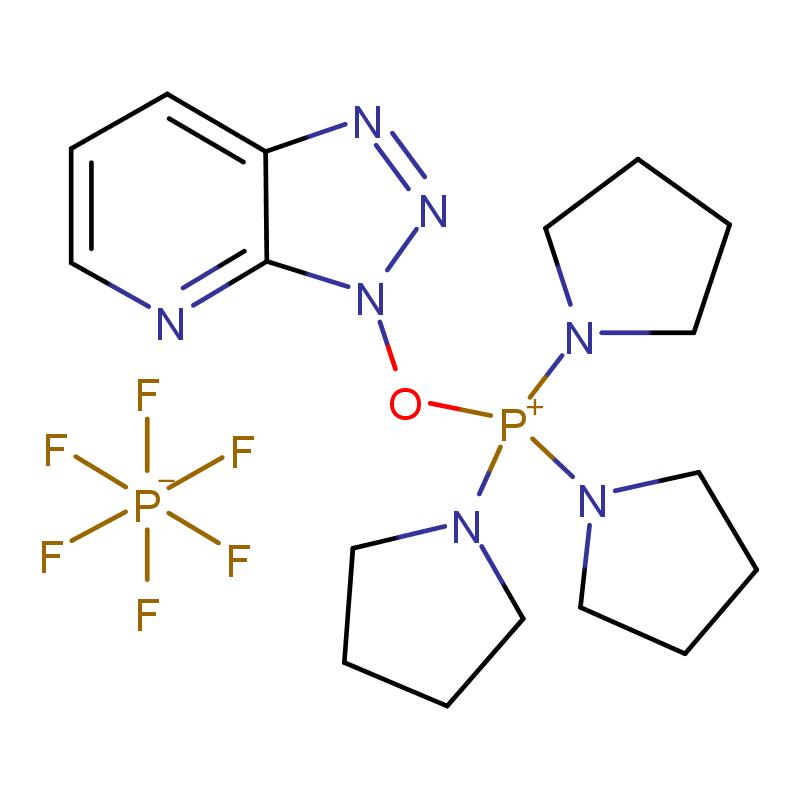 156311-83-0 (7-氮雜苯并三唑-1-氧)三吡咯磷六氟磷酸鹽 結(jié)構(gòu)式圖片