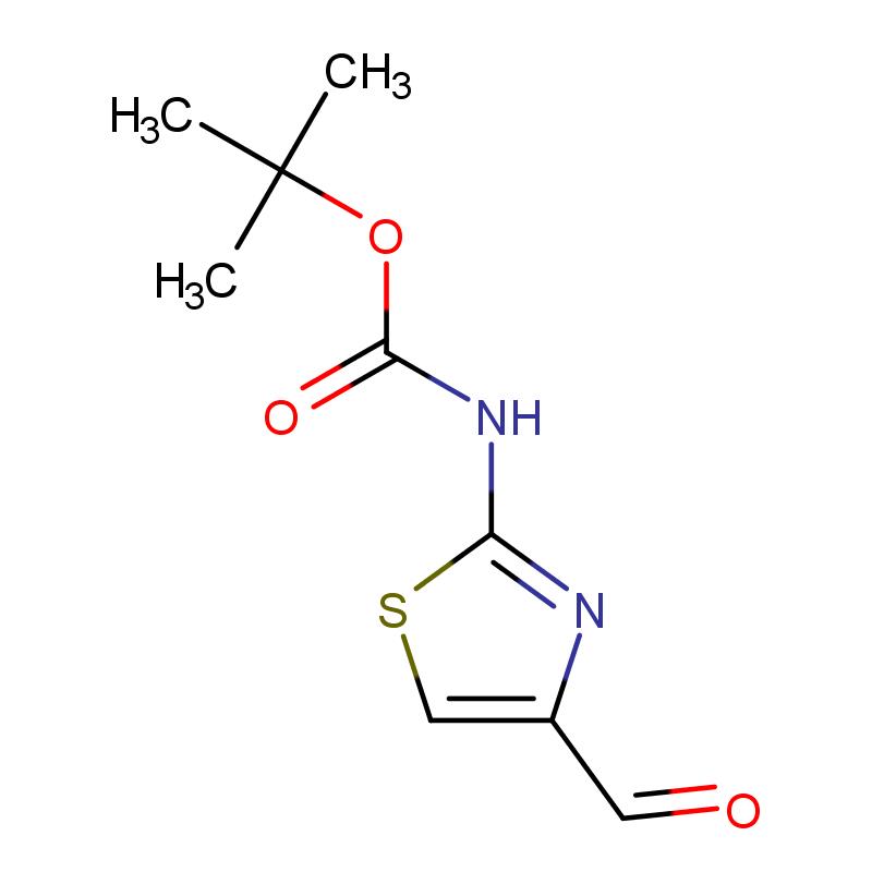 494769-34-5 (4-醛基噻唑-2-基)氨基甲酸叔丁酯 結構式圖片