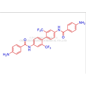 N,N'-(2,2'-雙(三氟甲基)-[1,1'- 二聯(lián)苯基]-4,4'-二基)雙(4-氨基苯甲酰胺)
