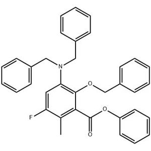 2-(芐氧基)-3-(芐基氨基)-5-氟-6-甲基苯甲酸