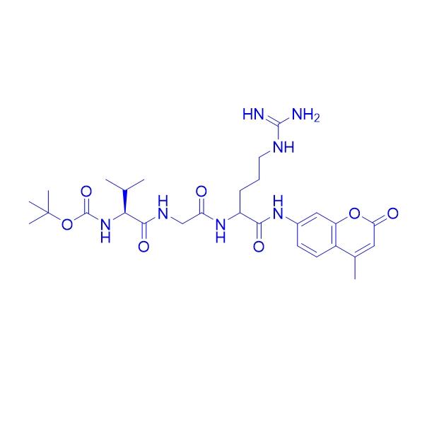 Boc-Val-Gly-Arg-AMC 113865-80-8.png