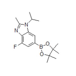 阿貝西利1H-BenziMidazole, 4-fluoro-2-Methyl-1-(1-Methylethyl)-6-(4,4,5,5-tetraMethyl-1,3,2-dioxaborolan-2-yl)