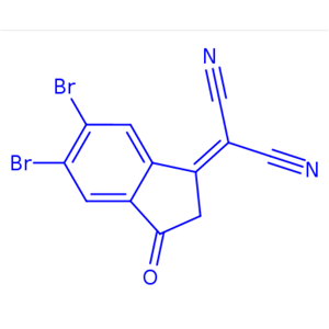 2-(5,6-二溴-3-氧代-2,3-二氫-1H-茚-1-亞基)丙二腈