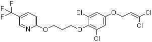 CAS 登錄號：179101-81-6, 啶蟲丙醚, 2-[3-[2,6-二氯-4-[(3,3-二氯-2-丙烯-1-基)氧基]苯氧基]丙氧基]-5-(三氟甲基)吡啶