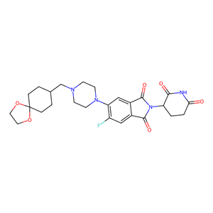 5-(4-[(1,4-二氧阿司匹林[4.5]癸烷 -8-基)甲基]哌嗪 -1-基) -2-(2,6-二氧哌啶 -3-基) -6-氟 -2,3-二氫 -1H- 異吲哚 -1,3-二酮