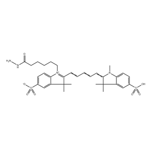 2055138-61-7，Sulfo-Cy5 hydrazide，一種結合了 CY5 光學性能的熒光染料