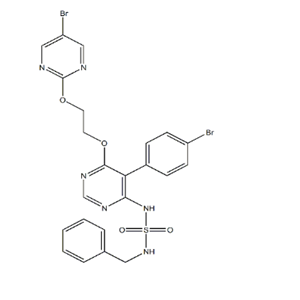 N-[5-(4-溴苯基)-6-[2-[(5-溴-2-嘧啶基)氧基]乙氧基]-4-嘧啶基]-N'-(苯基甲基)磺酰胺