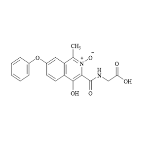 [(1-甲基-4-羥基-7-苯氧基異喹啉-3-羰基)氨基]乙酸-2-氮氧化物