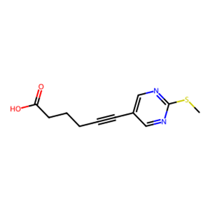 6-(2-(甲硫基)嘧啶-5-基)己-5-炔酸