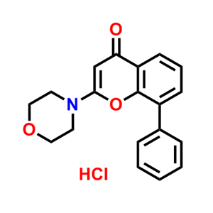 2-(4-嗎啉基)-8-苯基-4H-1-苯并吡喃-4-酮鹽酸鹽，LY 294002 鹽酸鹽