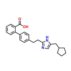 2-[4-[2-[5-(cyclopentylmethyl)-1H-imidazol-2-yl]ethyl]phenyl]benzoic acid