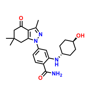 2-(反式-4-羥基環(huán)己基)氨基)-4-(3,6,6-三甲基-4-氧代-4,5,6,7-四氫-1H-吲唑-1-基)苯甲酰胺