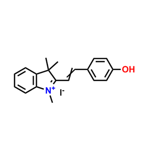 2-[2-(4-羥基苯乙烯基]-1,3,3-三甲基-3H-吲哚鎓碘化物