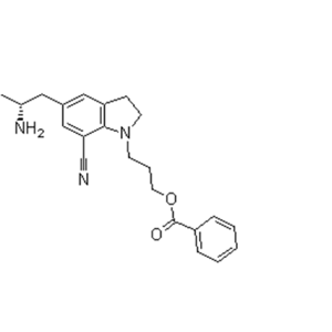 5-[(2R)-2-氨基丙基]-1-[3-(苯甲酰氧基)丙基]-2,3-二氫-7-氰基-1H-吲哚 