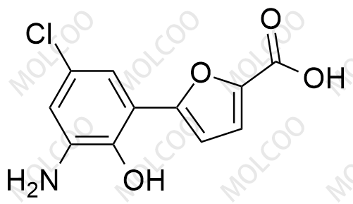 5-(3-氨基-5-氯-2-羥基苯基)呋喃-2-羧酸