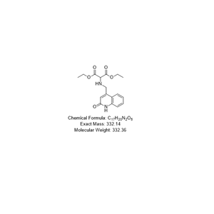 Propanedioic acid, 2-[[(1,2-dihydro-2-oxo-4-quinolinyl)methyl]amino]-, 1,3-diethyl ester