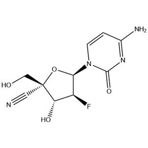 1-(4-Amino-2-oxo-1(2H)-pyrimidinyl)-1,2-dideoxy-2-fluoro-4-C-(hydroxymethyl)-α-L-xylofuranurononitrile;1030594-97-8