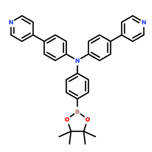 4-(pyridin-4-yl)-N-(4-(pyridin-4-yl)phenyl)-N-(4-(4,4,5,5-tetramethyl-1,3,2-dioxaborolan-2-yl)phenyl)aniline