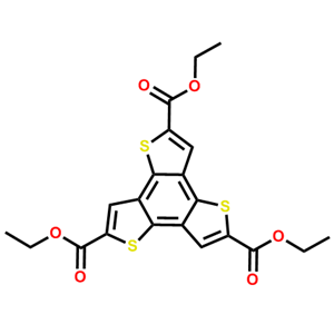 benzo-(1,2;3,4;5,6)-tris(thiophene-2’-carboxylic acid ethyl ester)；28909-27-5