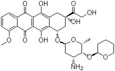 CAS 登錄號：72496-41-4, 吡柔比星