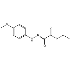 [(4-甲氧基苯基)肼基]氯乙酸乙酯，Ethyl 2-chloro-2-(2-(4-methoxyphenyl)hydrazono)acetate，27143-07-3，C11H13ClN2O3