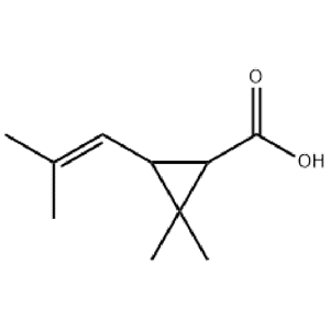 菊甲酸，10453-89-1，C10H16O2