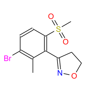 3-(3-溴-2-甲基-6-(甲基磺酰基)苯基)-4,5-二氫異惡唑