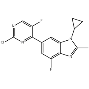 6-(2-氯-5-氟嘧啶-4-基)-1-環(huán)丙基-4-氟-2-甲基-1H-苯并[D]咪唑