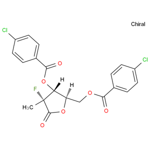 ((2R,3r,4r)-3-((4-氯苯甲?；?氧基)-4-氟-4-甲基-5-氧代四氫呋喃-2-基)甲基4-氯苯甲酸